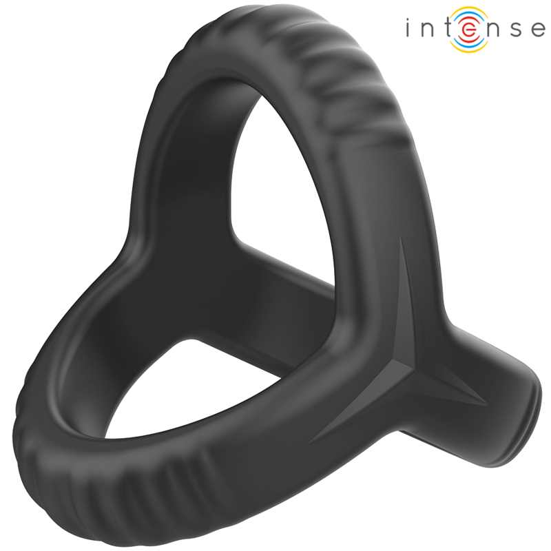INTENSE - CARSON DOUBLE SILICONE PENIS RING BLACK MODEL 4 - Bild 5
