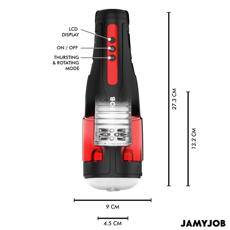 JAMYJOB - CYCLONE AUTOMATIC VAGINA MASTURBATOR 10 ROTATION AND THRUST MODES - Bild 3
