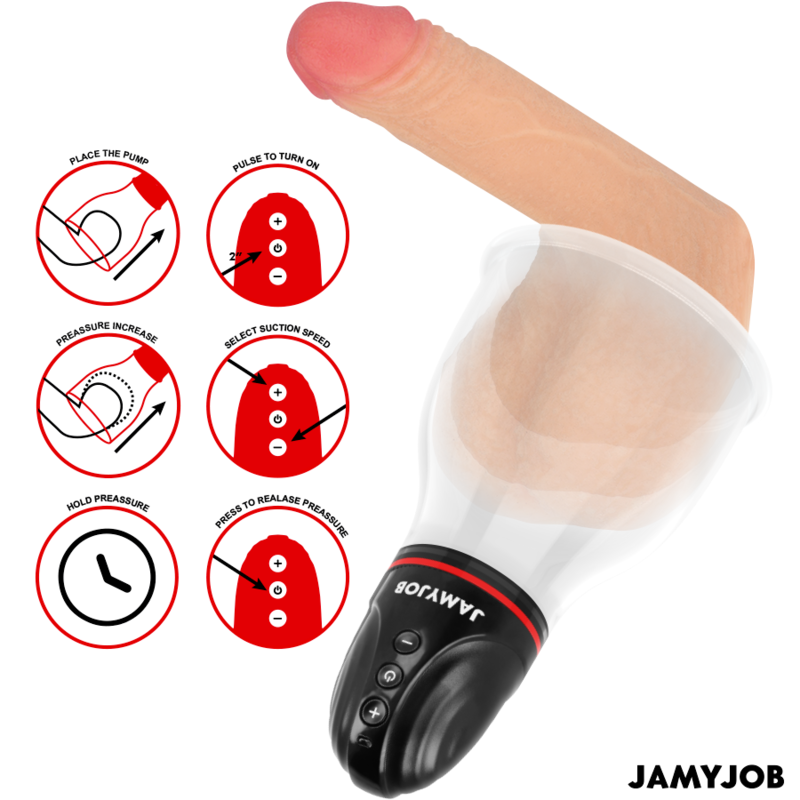 JAMYJOB - XPAND LITE AUTOMATIC TESTICLE PUMP 3 SUCTION LEVELS GREY - Bild 5