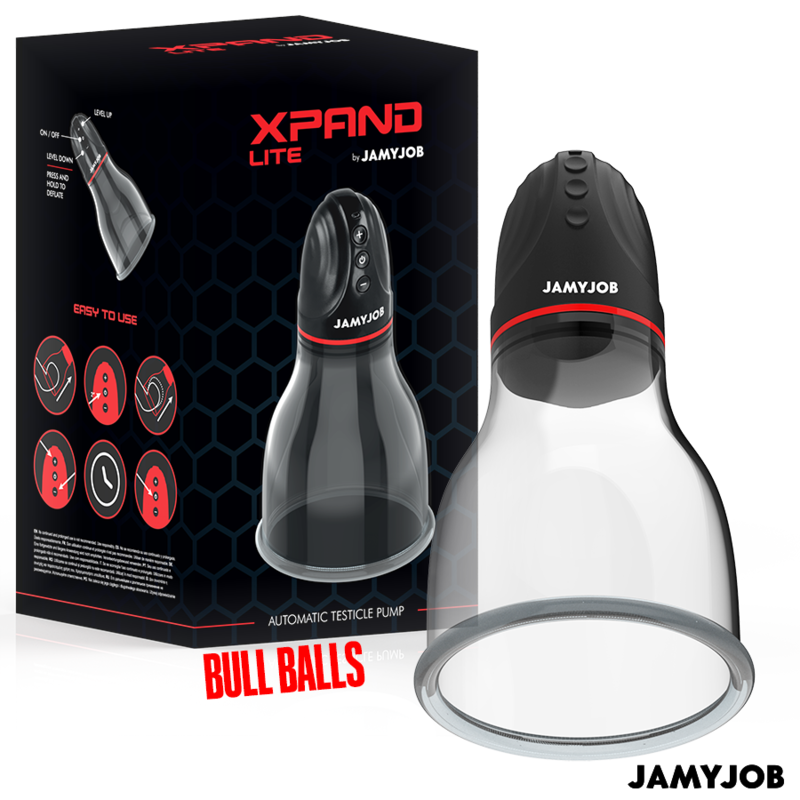 JAMYJOB - XPAND LITE AUTOMATIC TESTICLE PUMP 3 SUCTION LEVELS GREY - Bild 4