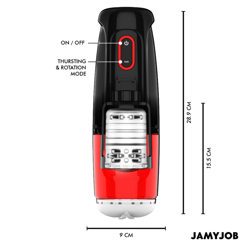 Alternative view of JAMYJOB - STORM AUTOMATIC VAGINA MASTURBATOR 10 ROTATION AND THRUST MODES