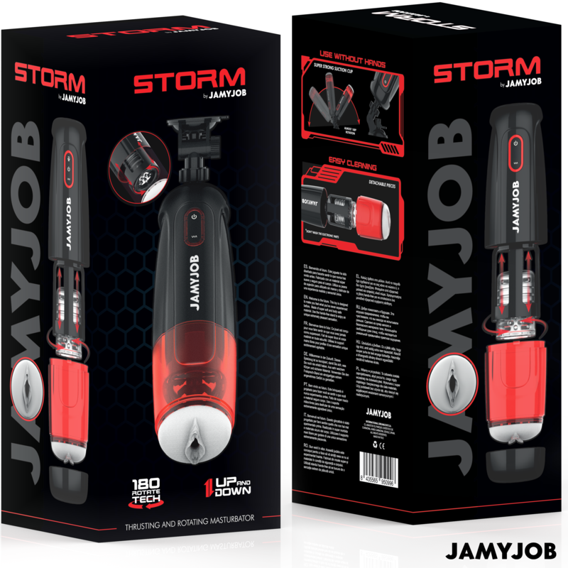 JAMYJOB - STORM AUTOMATIC VAGINA MASTURBATOR 10 ROTATION AND THRUST MODES - Bild 6