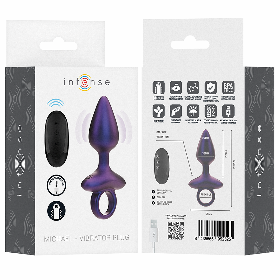 INTENSE - MICHAEL VIBRATING ANAL PLUG MODEL 2 REMOTE CONTROL - Bild 7