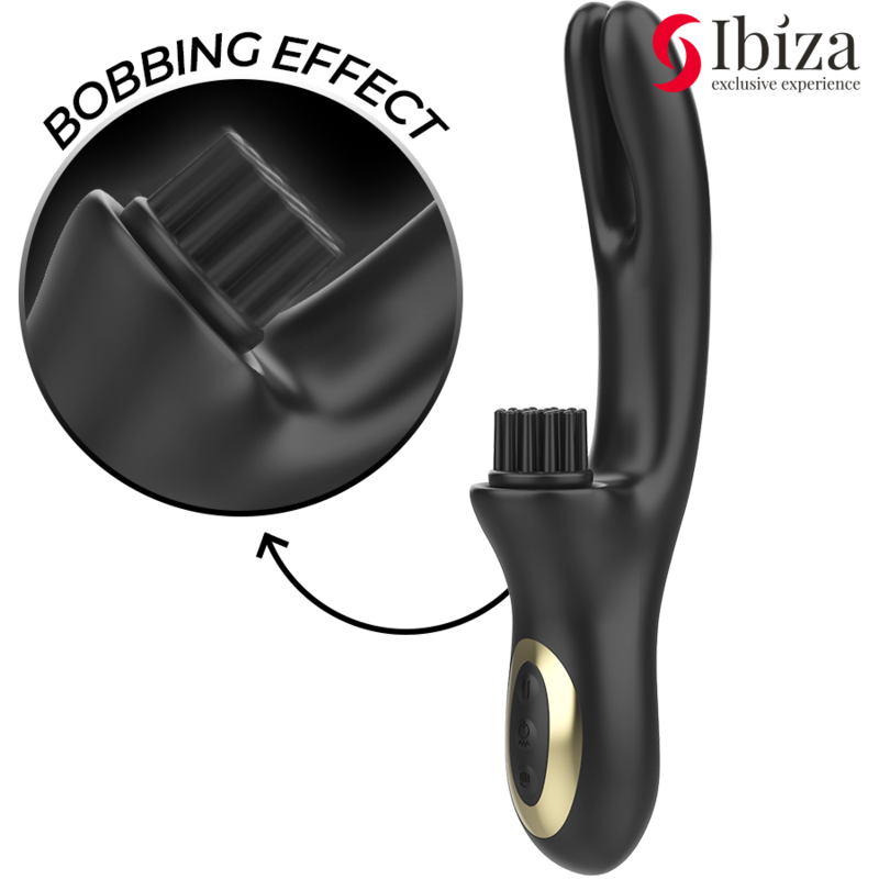 IBIZA - HI-TECH RABITT BRUSHING MULTI-CELL CLITORIAL AND DOUBLE WAVE VIBRATOR - Bild 4