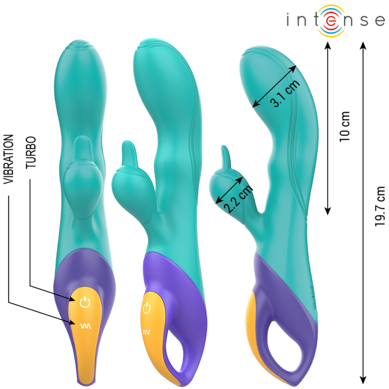 INTENSE - FRED RABBIT VIBRATOR BLUE - Bild 4