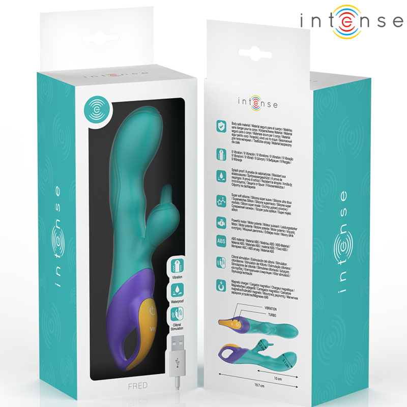 INTENSE - FRED RABBIT VIBRATOR BLUE - Bild 5