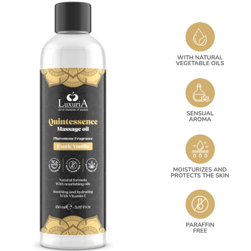 INTIMATELINE LUXURIA - ACEITE DE MASAJES VAINILLA EXOTIC 150 ML - Bild 4