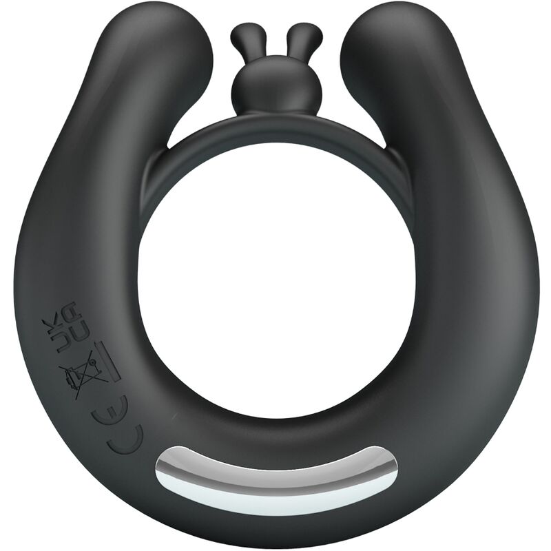 PRETTY LOVE - DAHLIA VIBRATING RING + CLITORIS STIMULATOR 12 VIBRATIONS BLACK - Bild 3