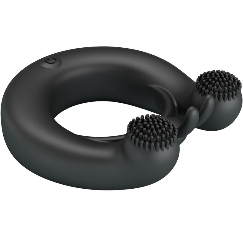 PRETTY LOVE - DAHLIA VIBRATING RING + CLITORIS STIMULATOR 12 VIBRATIONS BLACK - Bild 5