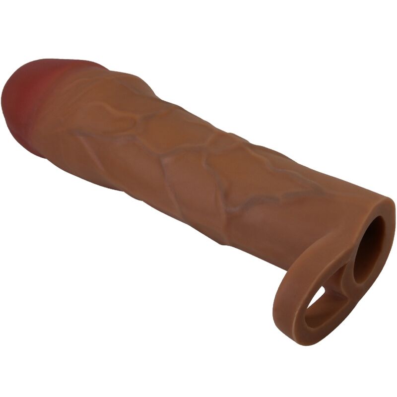 Alternative view of PRETTY LOVE - HANI PENIS SLEEVE WITH 5 CM EXTENSION MULATTO