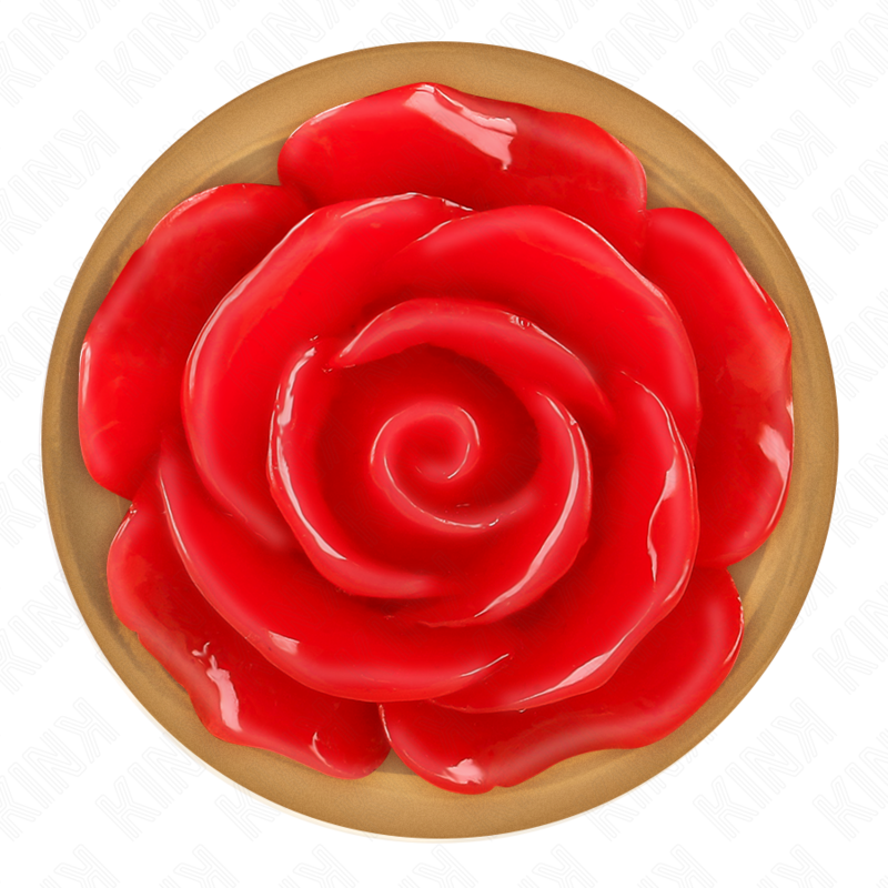 KINK - PINK GOLD ANAL PLUG WITH RED ROSE L - Bild 5