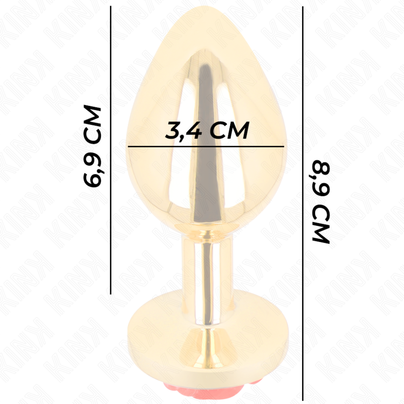 KINK - PLUG ANAL GOLD ROSE RED SIZE M - Bild 3