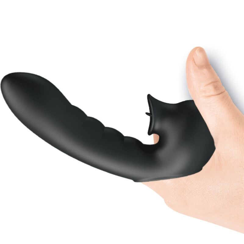 PRETTY LOVE - HOBGOBLIN VIBRATING FINGER CASE 12 VIBRATIONS + CLITORIS STIMULATOR BLACK - Bild 6