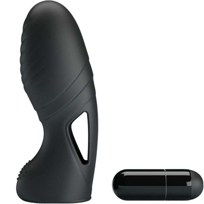 PRETTY LOVE - ALAN SILICONE FINGER VIBRATOR BLACK - Bild 4