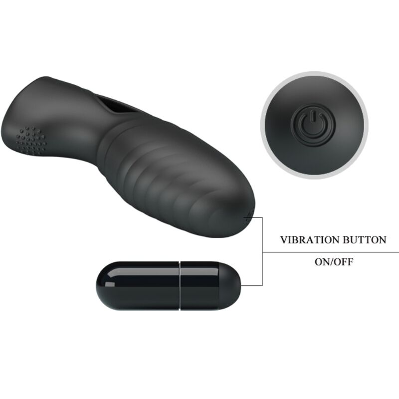 PRETTY LOVE - ALAN SILICONE FINGER VIBRATOR BLACK - Bild 6