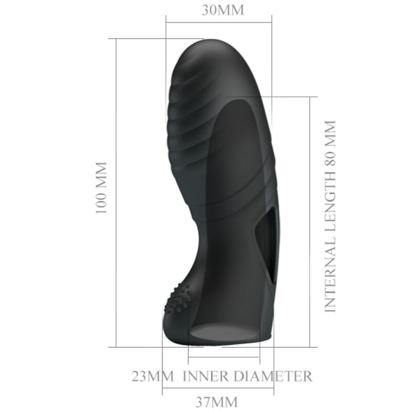 PRETTY LOVE - ALAN SILICONE FINGER VIBRATOR BLACK - Bild 7