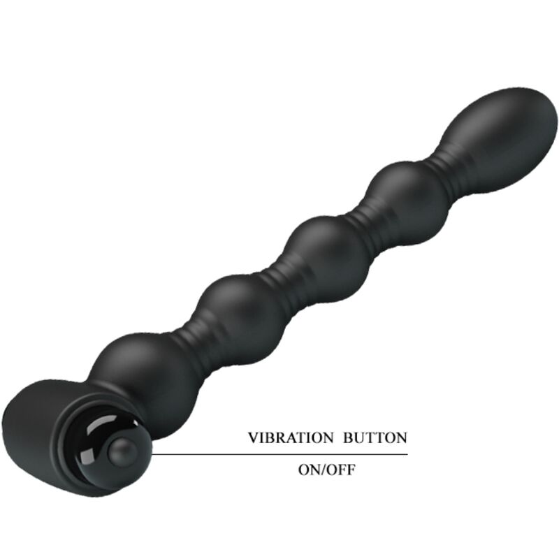 PRETTY LOVE - LYNN SILICONE ANAL PLUG 10 VIBRATIONS BLACK - Bild 5