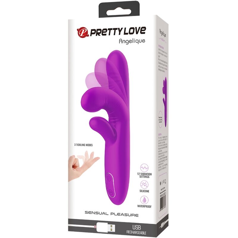 Alternative view of PRETTY LOVE - ANGELIQUE MULTIFUNCTION VIBRATOR + CLITORIS STIMULATOR PURPLE
