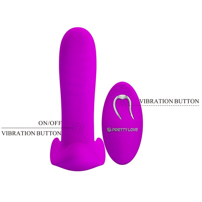 Alternative view of PRETTY LOVE - MASSAGER & VIBRATOR 12 VIBRATIONS REMOTE CONTROL PURPLE