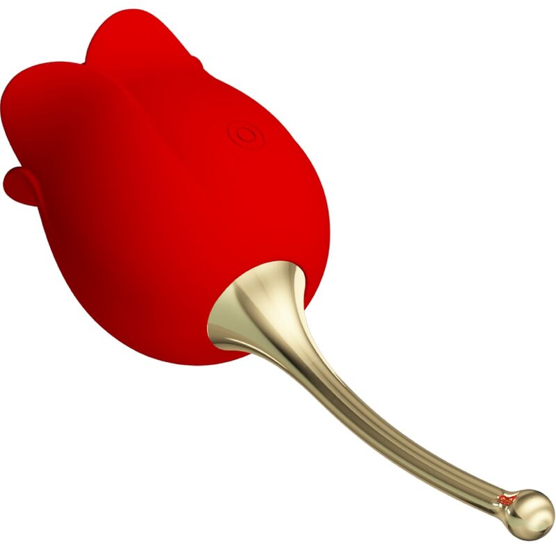 PRETTY LOVE - ROSE LOVER ROSE CLITORIS STIMULATOR 12 VIBRATIONS RED - Bild 5