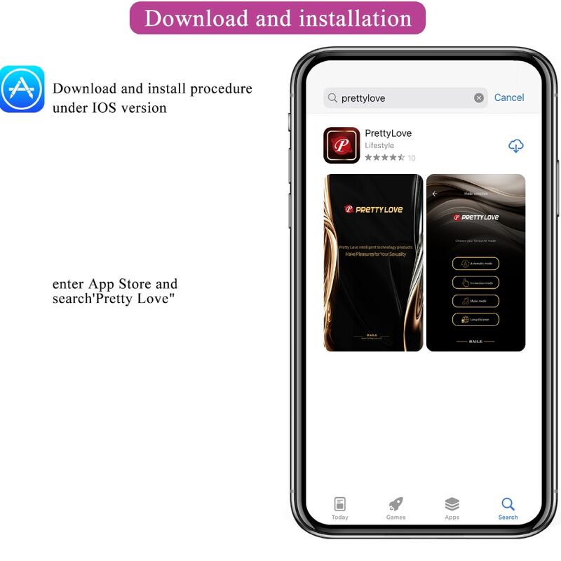 Alternative view of PRETTY LOVE - FRANZ MASSAGER AND VIBRATOR FREE APP PURPLE