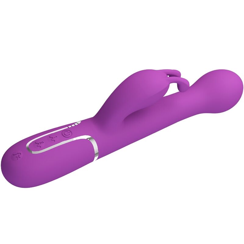 PRETTY LOVE - DEJON 3 IN 1 MULTIFUNCTION RABBIT VIBRATOR PURPLE - Bild 3
