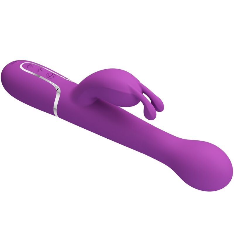 PRETTY LOVE - DEJON 3 IN 1 MULTIFUNCTION RABBIT VIBRATOR PURPLE - Bild 4