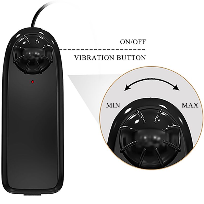Alternative view of BAILE - CATOBLEPAS REALISTIC VIBRATOR 20.6 CM FLESH REMOTE CONTROL