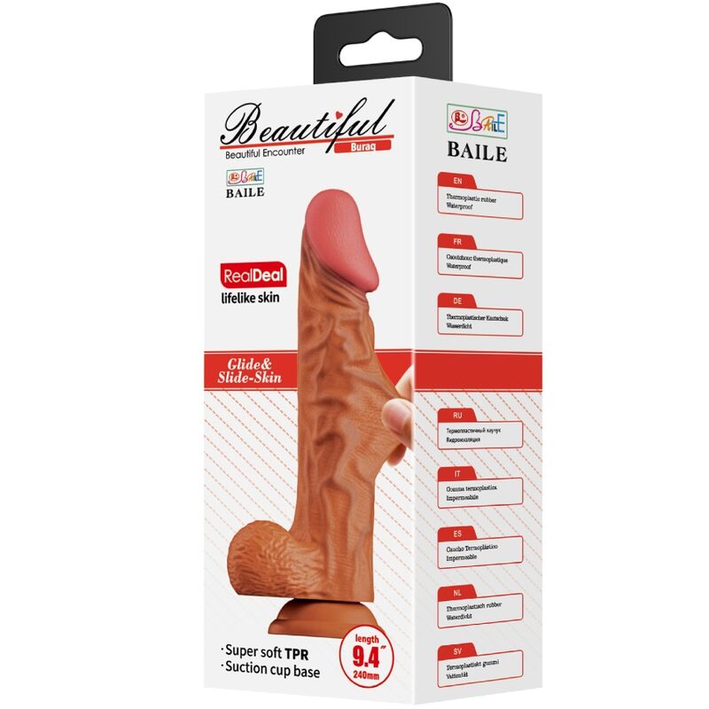 BAILE - BURAQ REALISTIC DILDO 24 CM FLESH - Bild 6