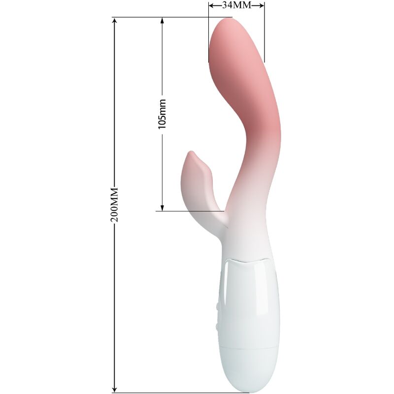 PRETTY LOVE - BRIGHTY G-SPOT VIBRATOR + CLITORIS STIMULATOR 30 VIBRATIONS PINK - Bild 3
