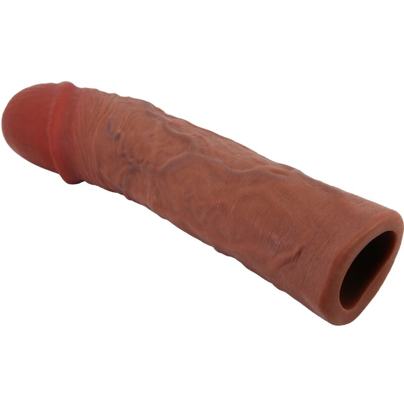Alternative view of PRETTY LOVE - DEREK PENIS SLEEVE WITH 7.6 CM EXTENSION MULATTO