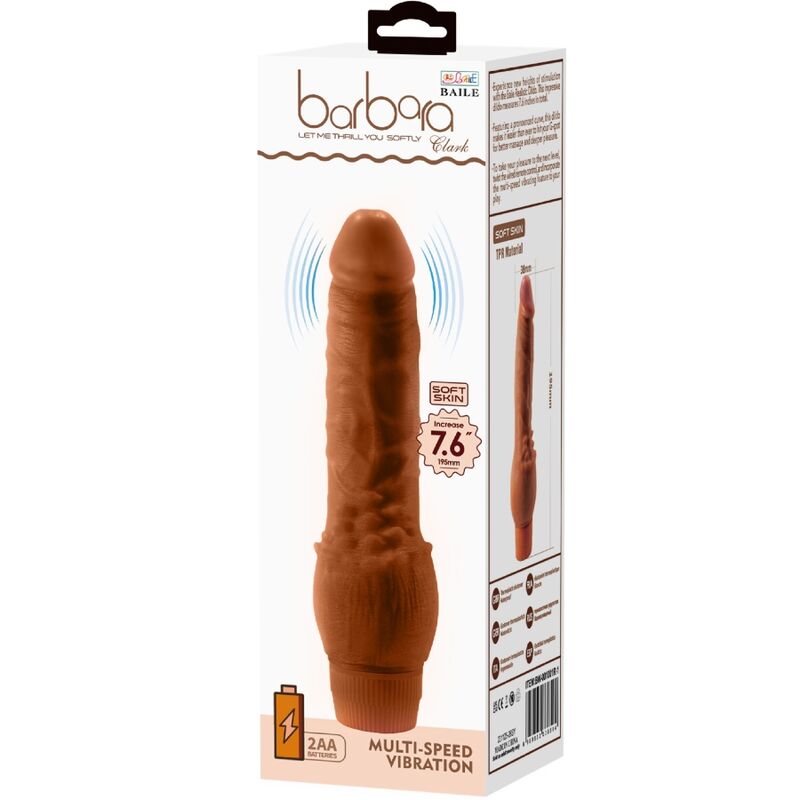 BAILE - BARBARA REALISTIC VIBRATOR 19.5 CM MULATTO - Bild 4