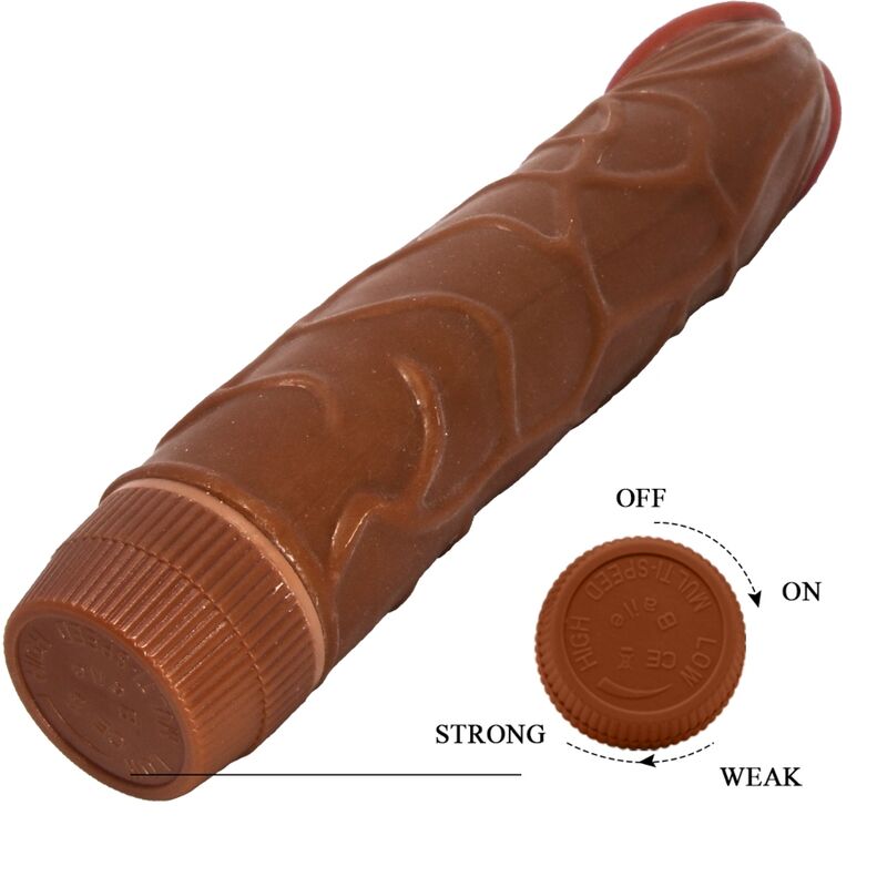 BAILE - BOB REALISTIC VIBRATOR 22.5 CM MULATTO - Bild 4
