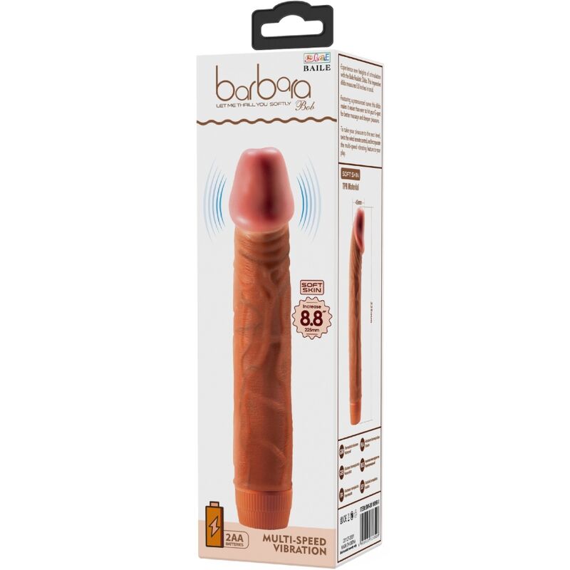 BAILE - BOB REALISTIC VIBRATOR 22.5 CM MULATTO - Bild 6