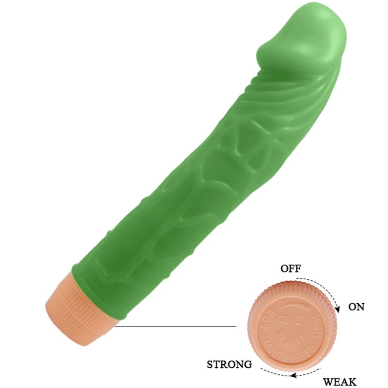 BAILE - BILL REALISTIC VIBRATOR 22.5 CM GREEN - Bild 3