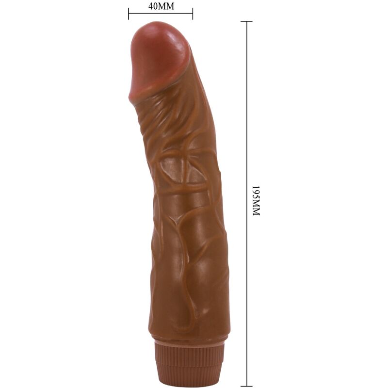 BAILE - JEFF REALISTIC VIBRATOR 19.5 CM MULATTO - Bild 3