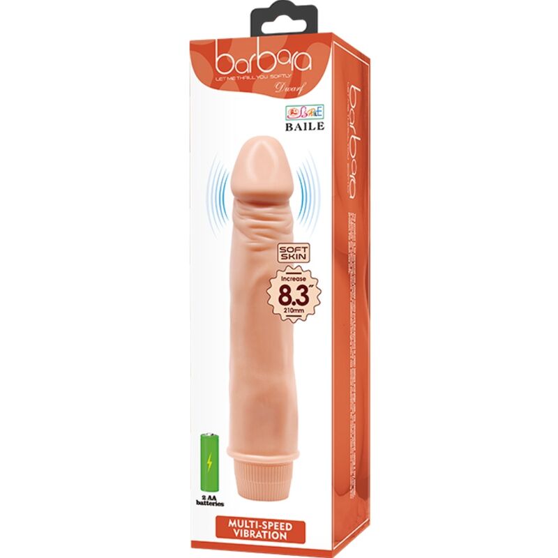 BAILE - DWARF REALISTIC VIBRATOR 21 CM FLESH - Bild 5