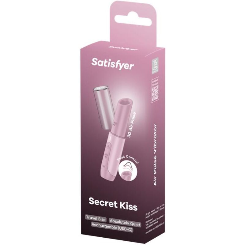 SATISFYER - SECRET KISS WAVE CLITORIS STIMULATOR PINK - Bild 4