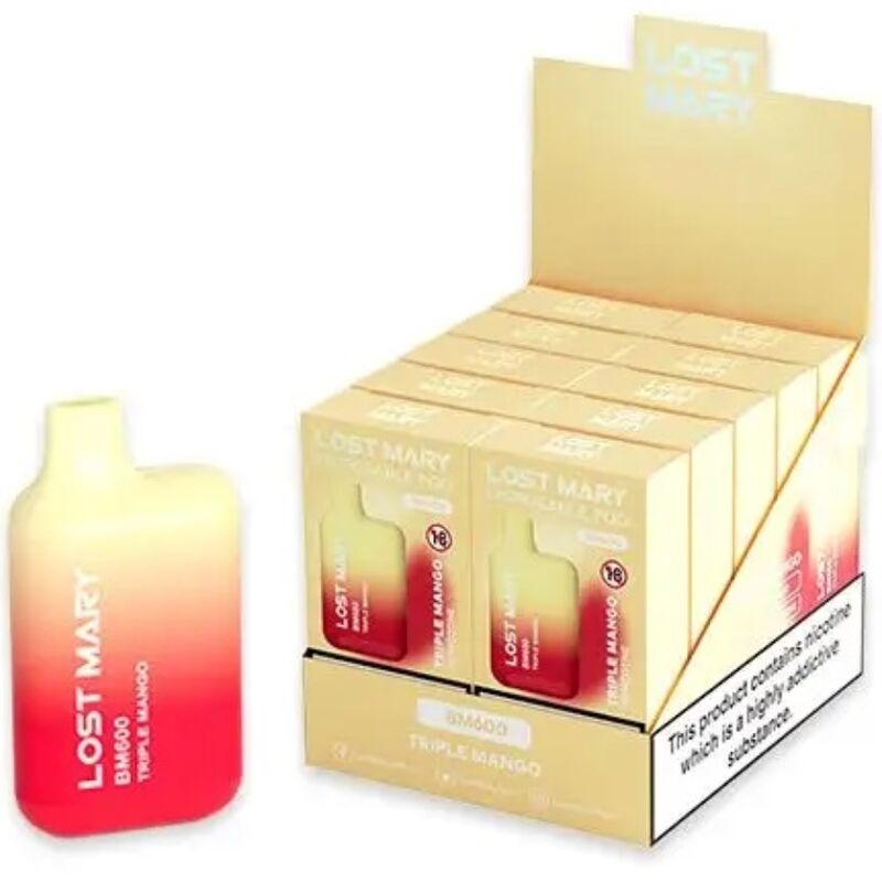 Alternative view of LOST MARY - BM600 NICOTINE VAPER 2% DISPOSABLE TRIPLE MANGO