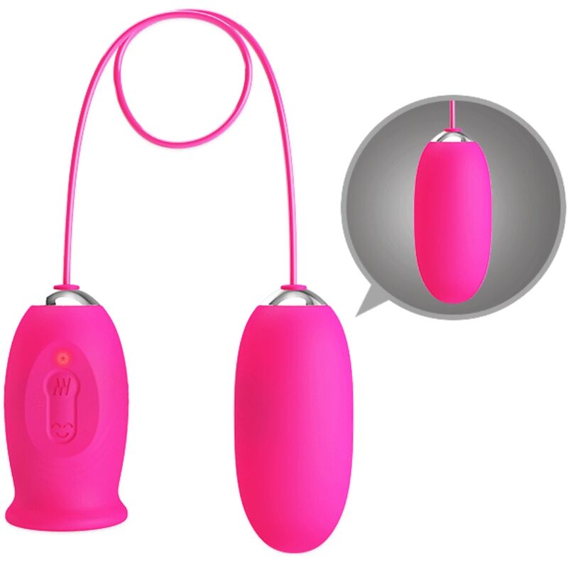 Alternative view of PRETTY LOVE - DAISY VIBRATING EGG + CLITORIS STIMULATING TONGUE PINK