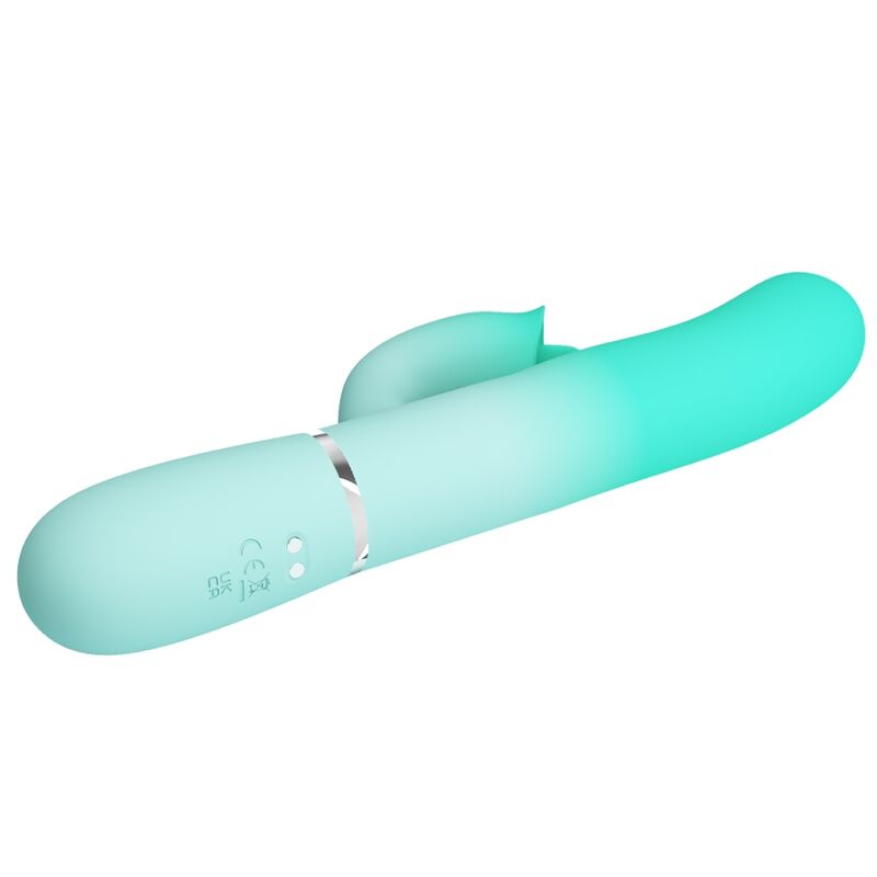 Alternative view of PRETTY LOVE - GIGI MULTIFUNCTION RABBIT VIBRATOR AQUA GREEN