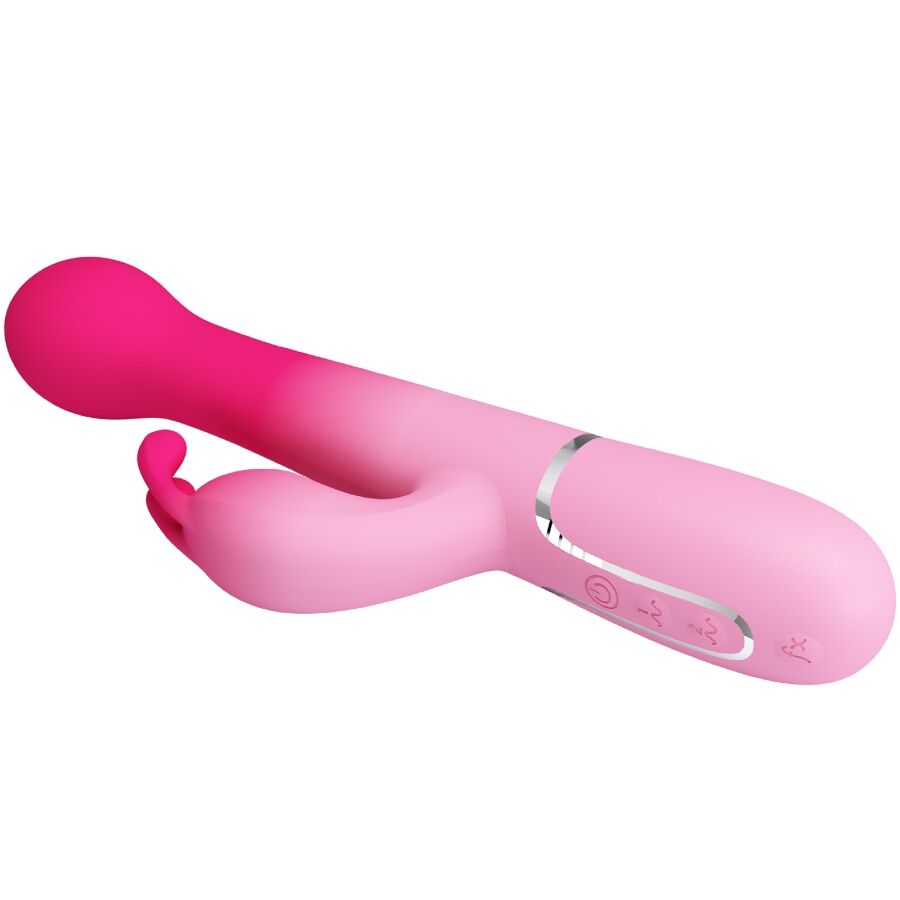 PRETTY LOVE - DEJON 3 IN 1 MULTIFUNCTION RABBIT VIBRATOR PINK - Bild 9