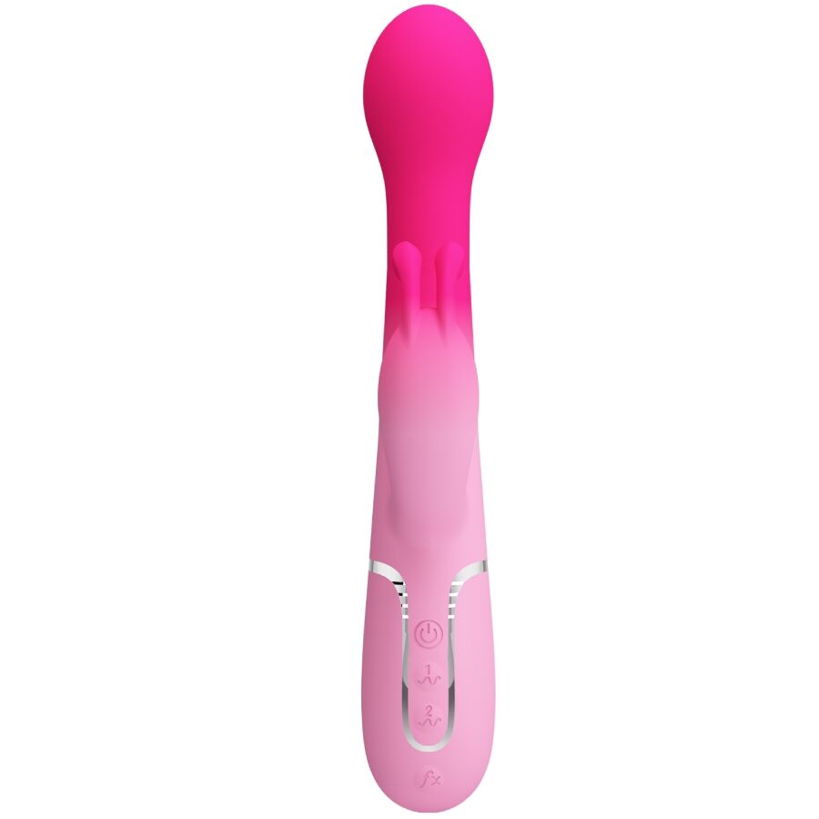 PRETTY LOVE - DEJON 3 IN 1 MULTIFUNCTION RABBIT VIBRATOR PINK - Bild 5