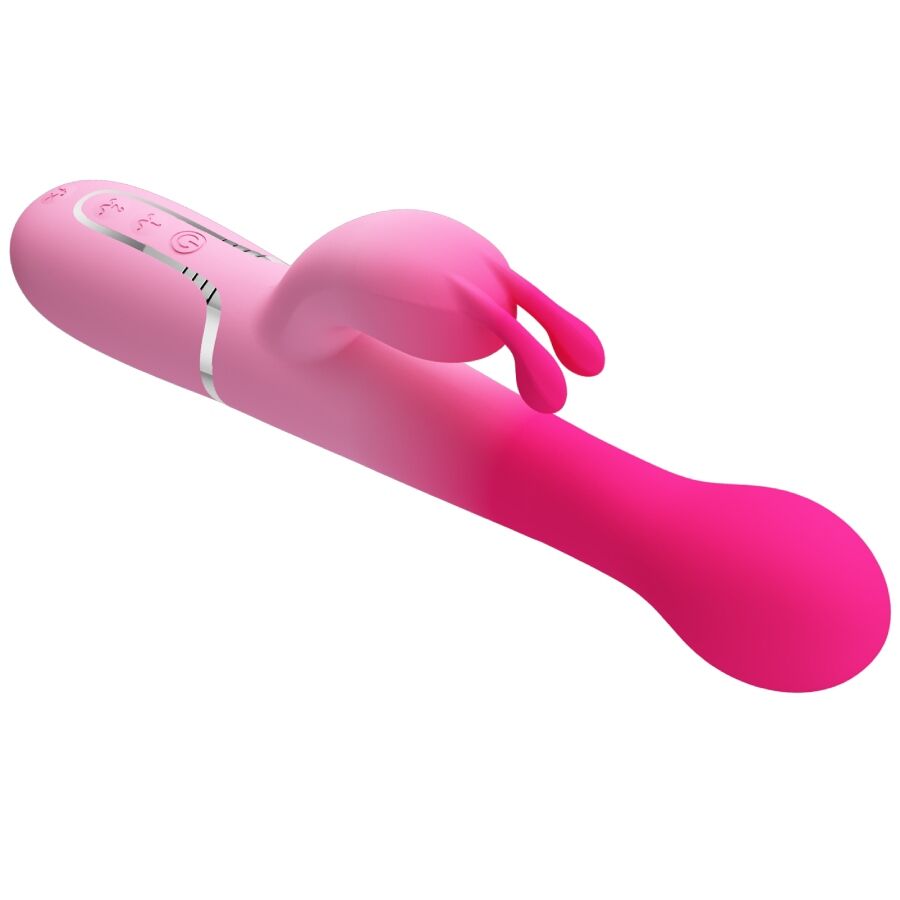 PRETTY LOVE - DEJON 3 IN 1 MULTIFUNCTION RABBIT VIBRATOR PINK - Bild 6