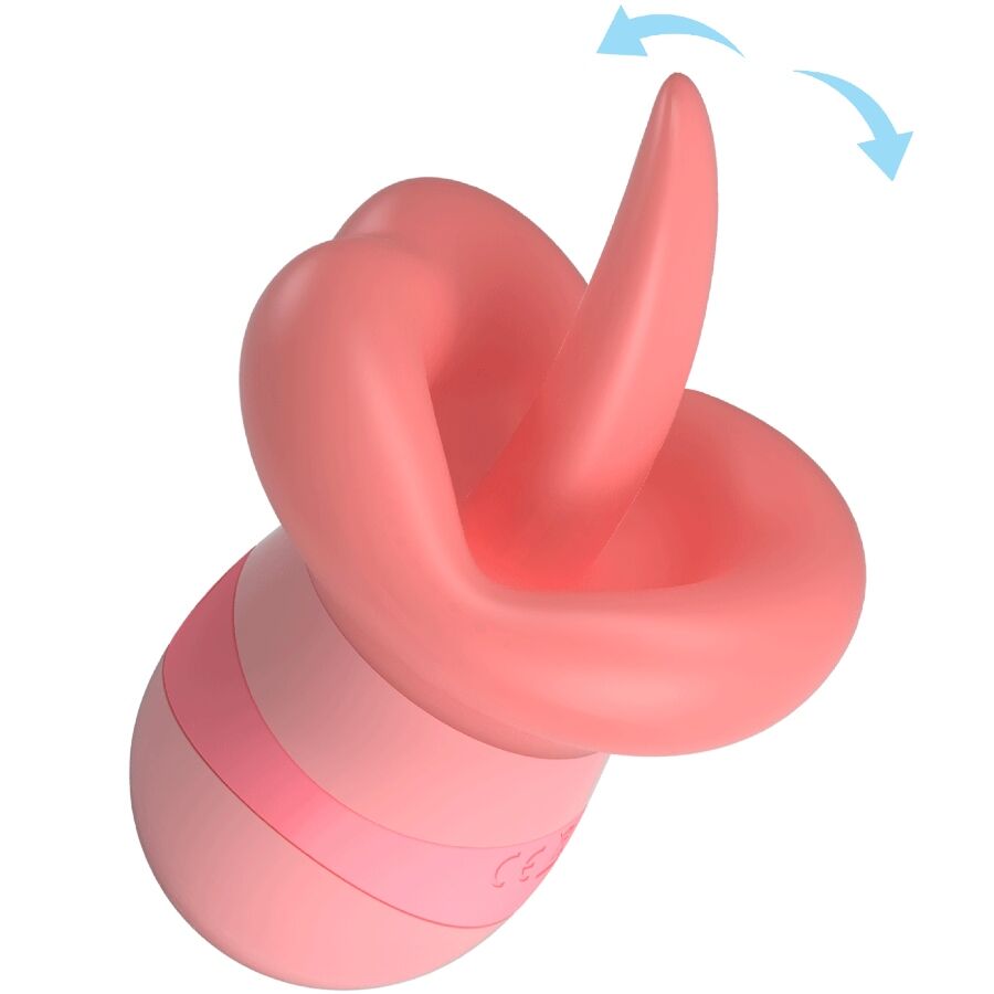 PRETTY LOVE - KYLEE TONGUE CLITORIS STIMULATOR 10 VIBRATIONS NUDE PINK - Bild 9