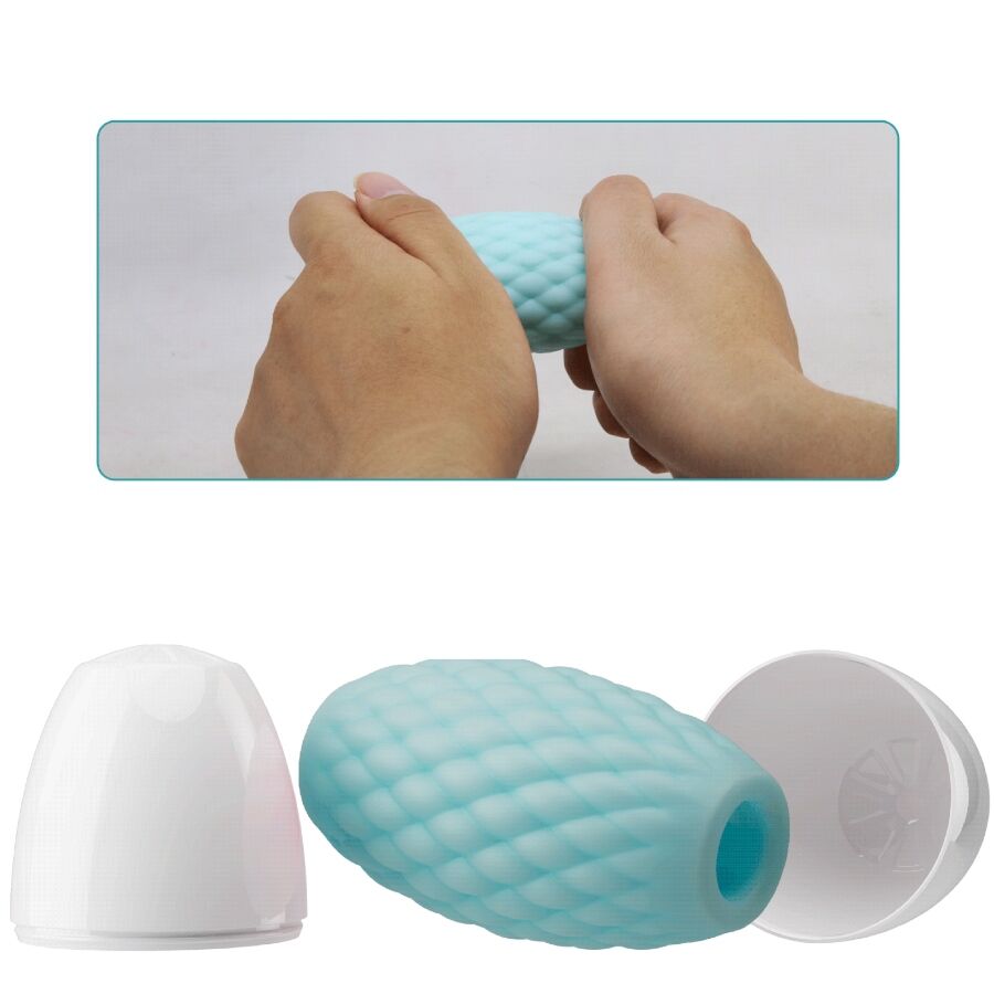PRETTY LOVE - ATHENA EROS SILICONE MALE MASTURBATOR SKY BLUE - Bild 5