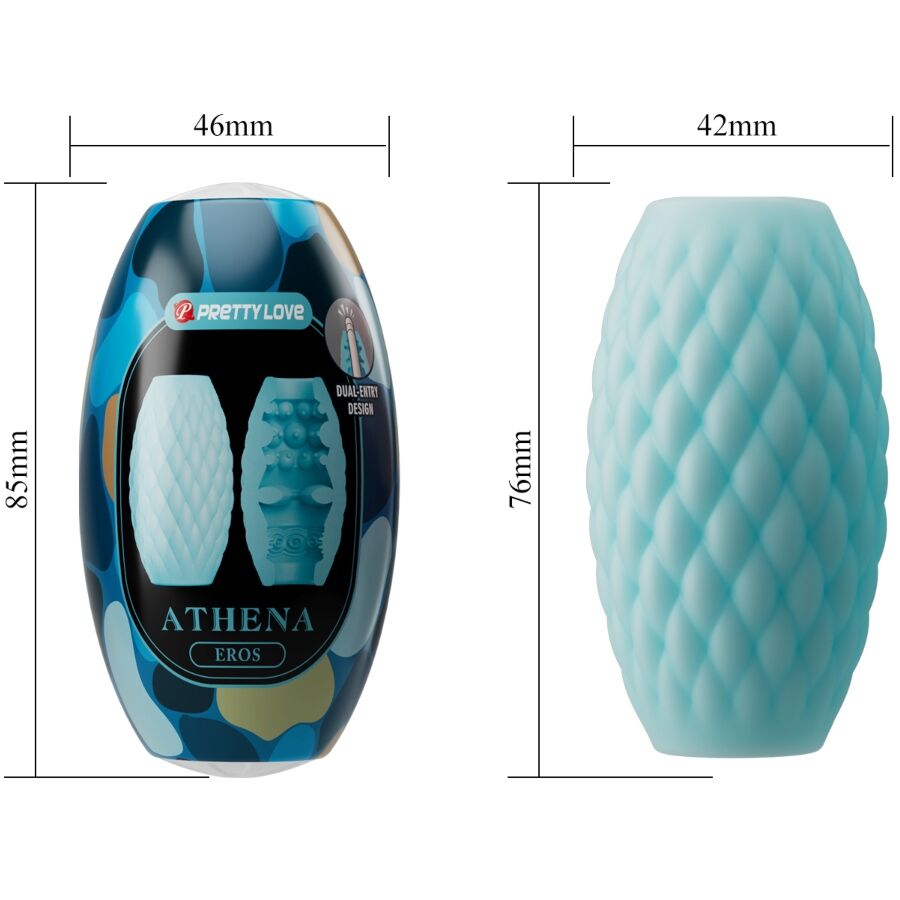 PRETTY LOVE - ATHENA EROS SILICONE MALE MASTURBATOR SKY BLUE - Bild 6