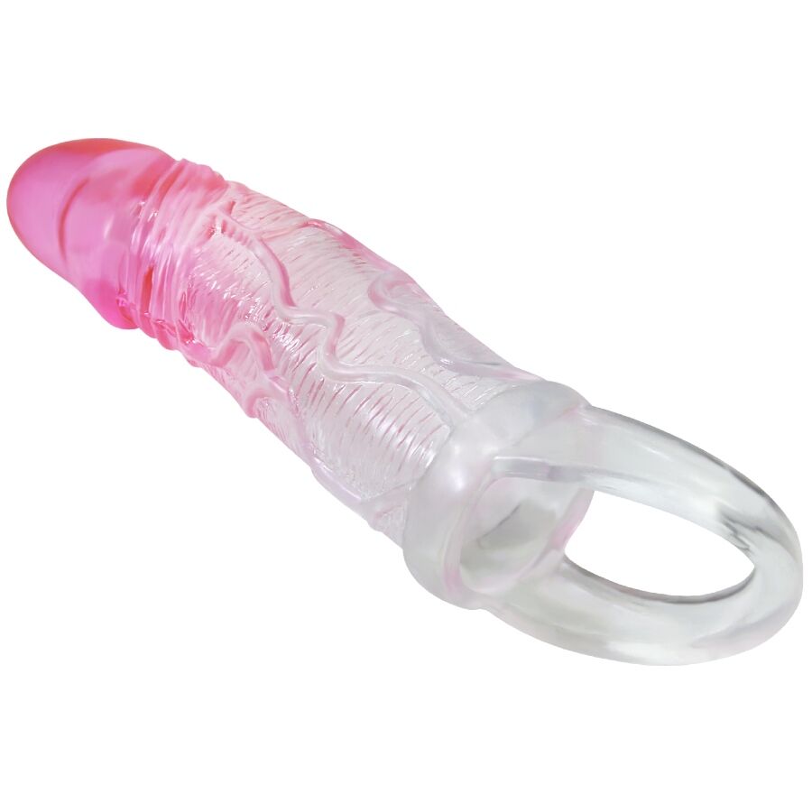 PRETTY LOVE - ODES REALISTIC 2 CM ENLARGEMENT SHEATH FOR PENIS PINK - Bild 3