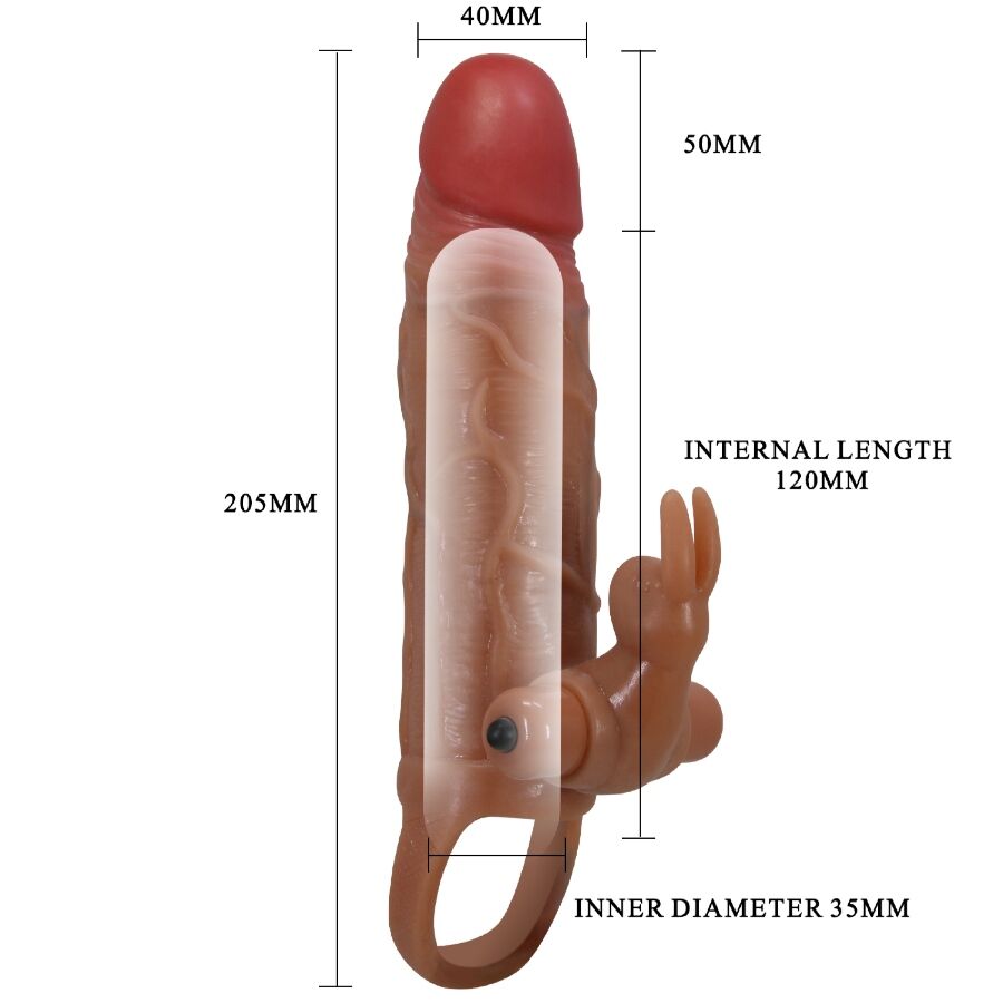 PRETTY LOVE - OSMAR PENIS SLEEVE + VIBRATING CLITORIS STIMULATOR - Bild 6