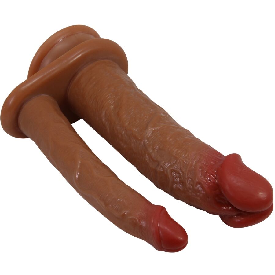 Alternative view of PRETTY LOVE - HULBERT DOUBLE REALISTIC DILDO WITH VIBRATION MULATO